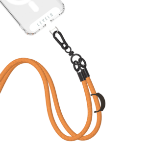 Levelo Everly Phone Crossbody Lanyard Carrot Orange