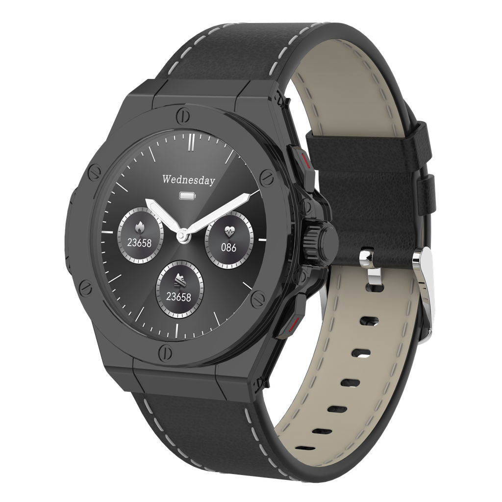 Levelo Oak Automatique Hybrid Smartwatch Black
