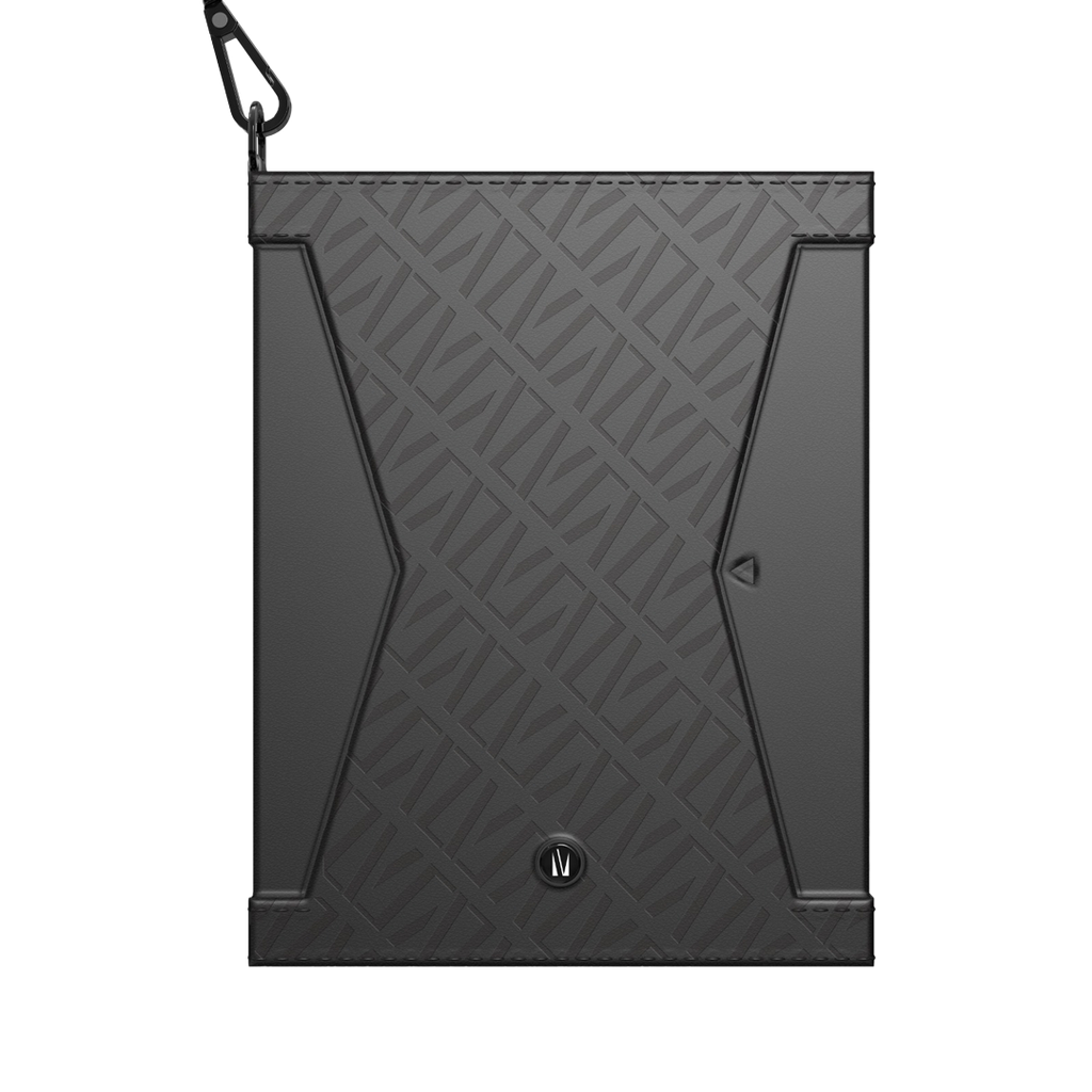 Levelo Offshore Passport Holder Leather Case Black