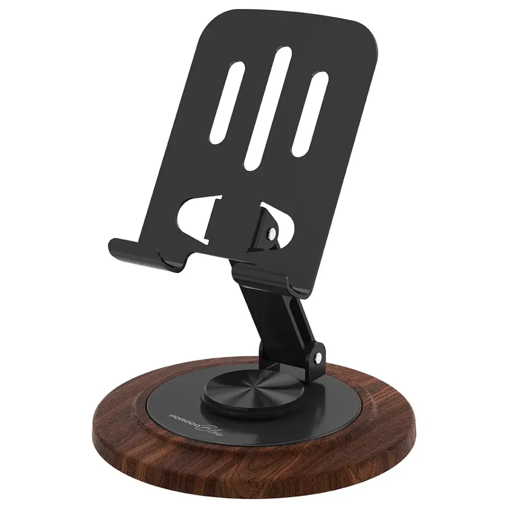 Porodo Blue 360 Degree Rotating Desktop Phone Holder Black
