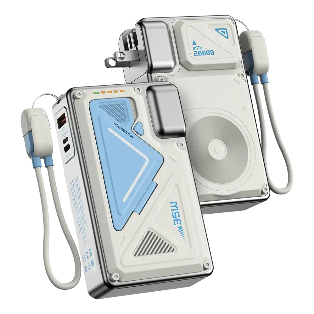 Powerology Power Bank Wall Charger Magsafe 20000mAh White