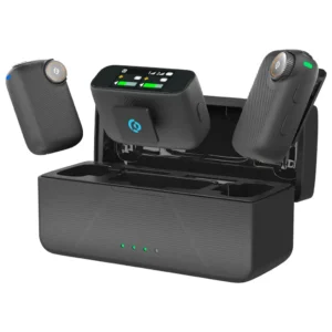Powerology Pure Q1 Microphone With AI Noise Cancelling Touch Screen Black