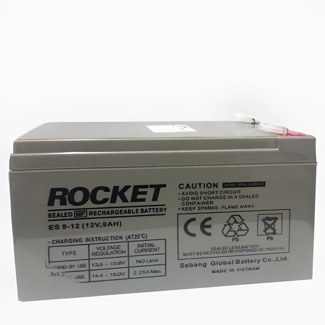 EnerRocket 12V 9AH AGM Battery (10yr Design Life)