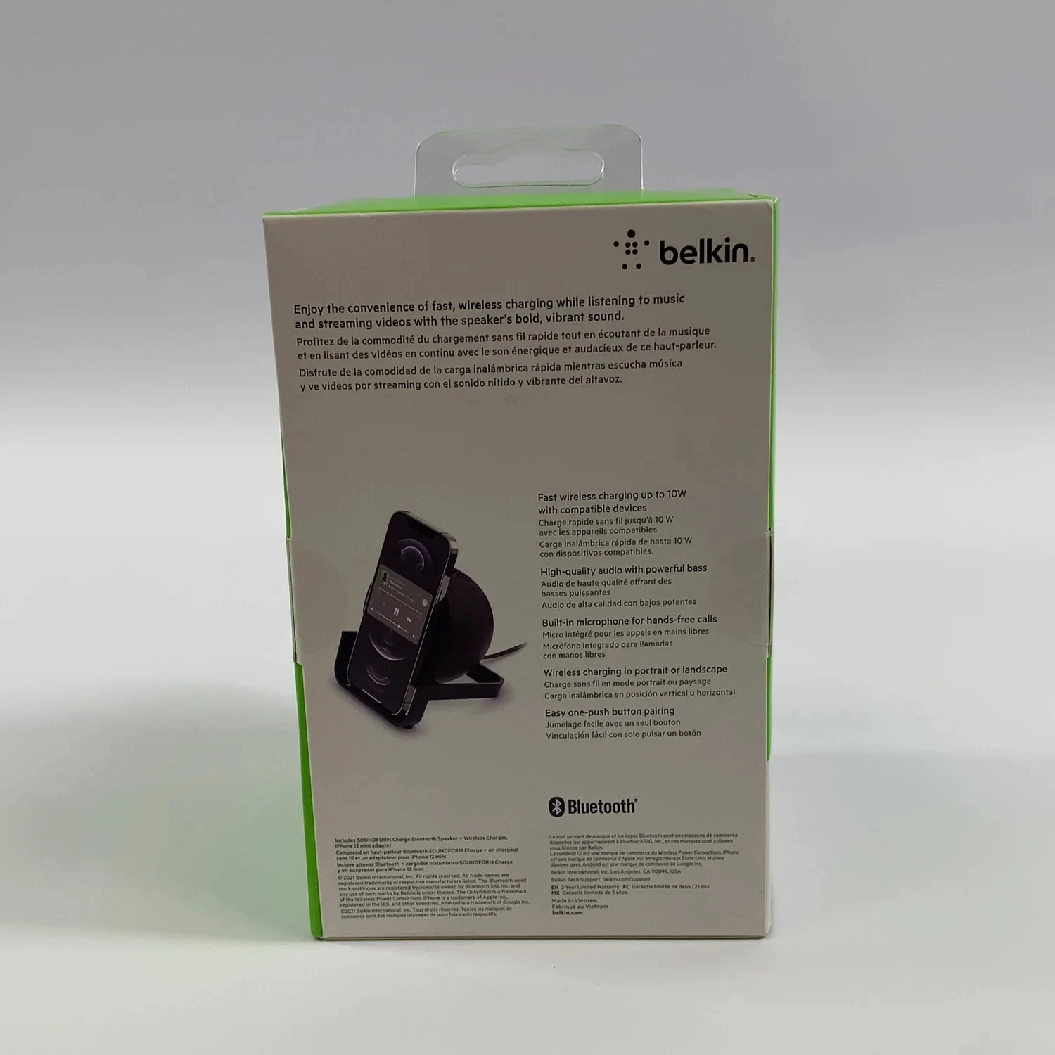 Belkin Bluetooth Speaker + 10W Wireless Charger Black - Image 2