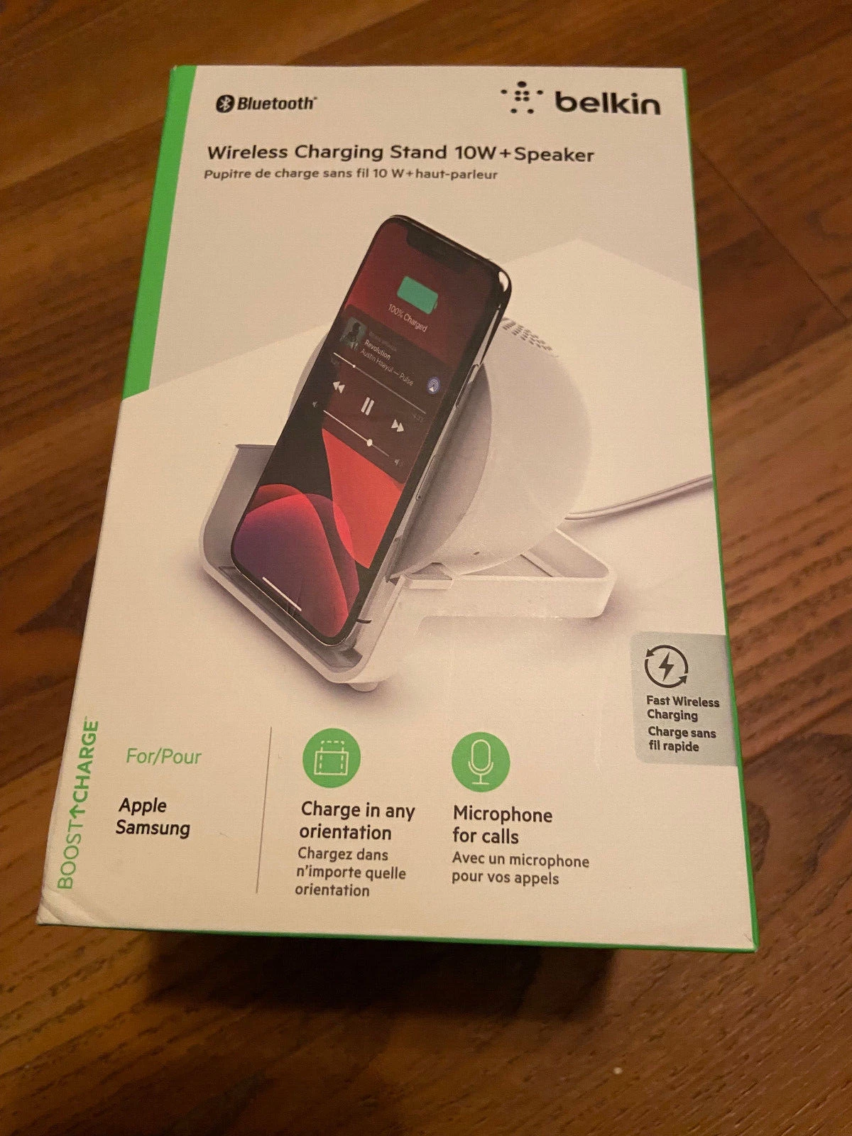 Belkin Bluetooth Speaker + 10W Wireless Charger White