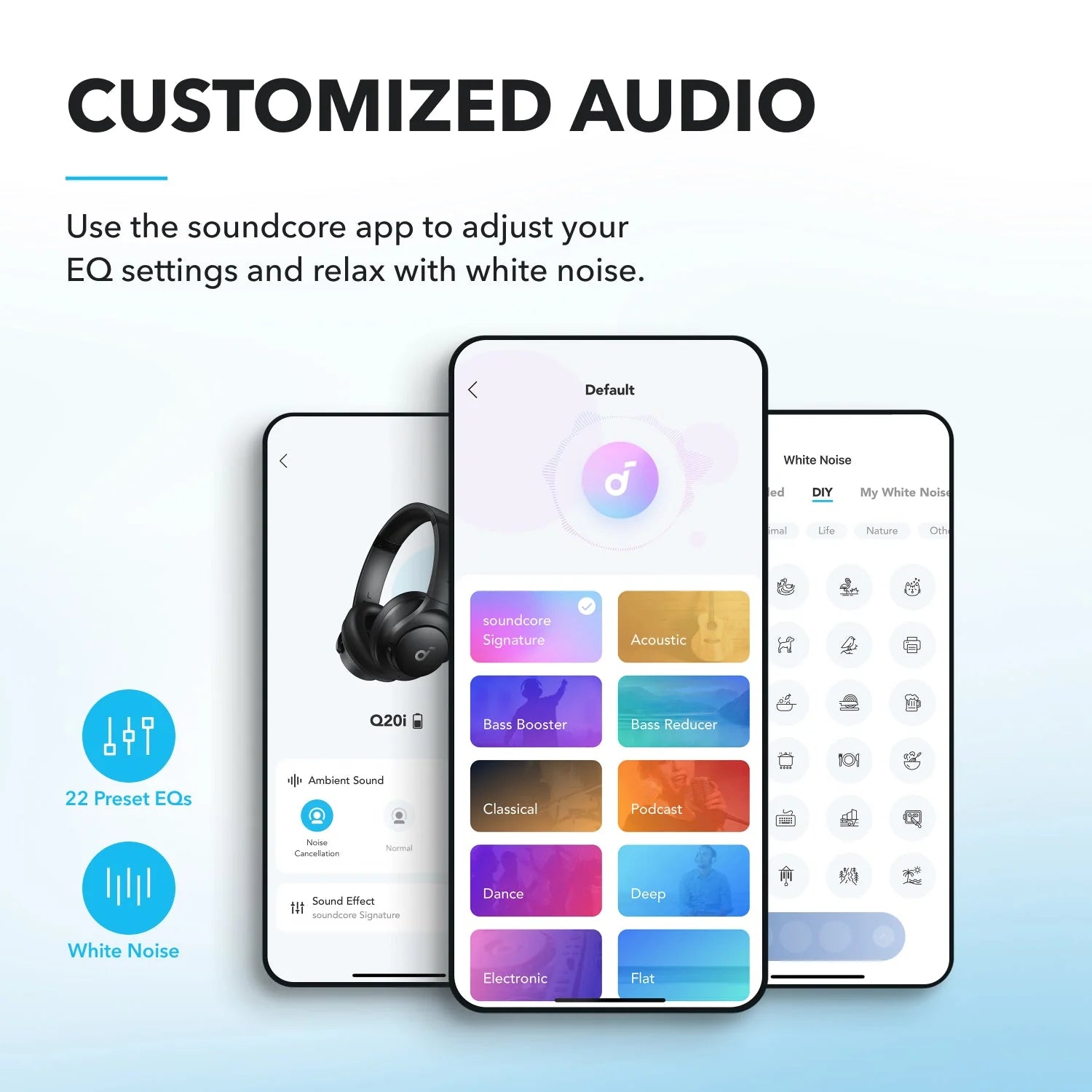Soundcore Q20i Over-Ear Headphones Black - Image 4